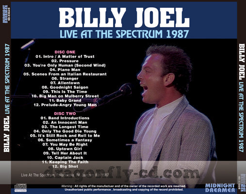 BILLY JOEL / LIVE AT THE SPECTRUM 1987 (2CDR)