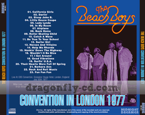 BEACH BOYS / CONVENTION IN LONDON 1977 (2CDR)