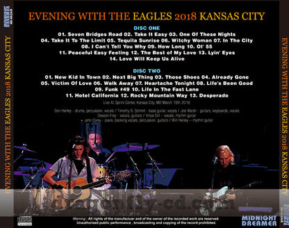 EAGLES / EVENING WITH THE EAGLES 2018 KANSAS CITY (2CDR)