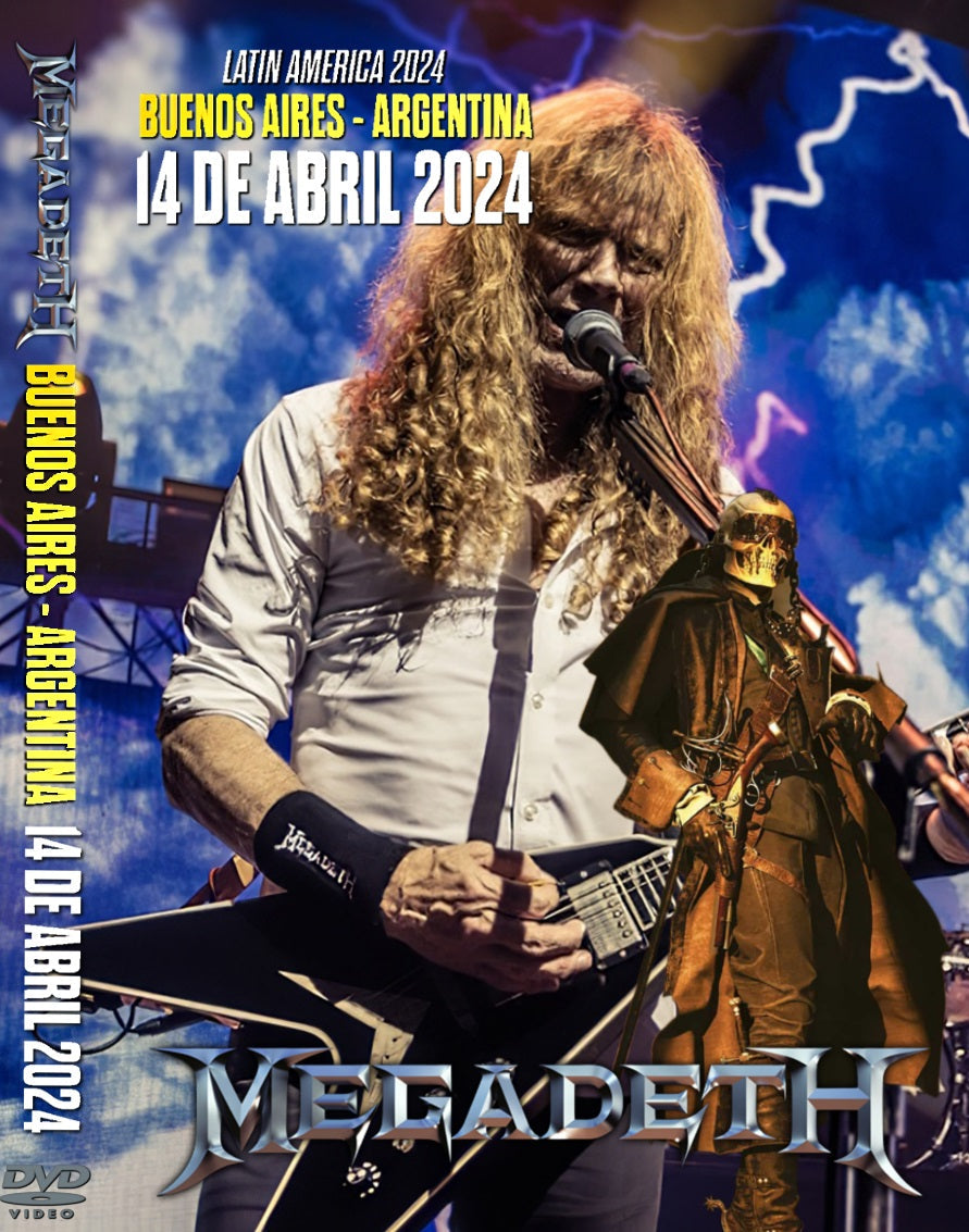 Megadeth / Crush the World South American Tour 2024 PRO SHOT (1DVDR)