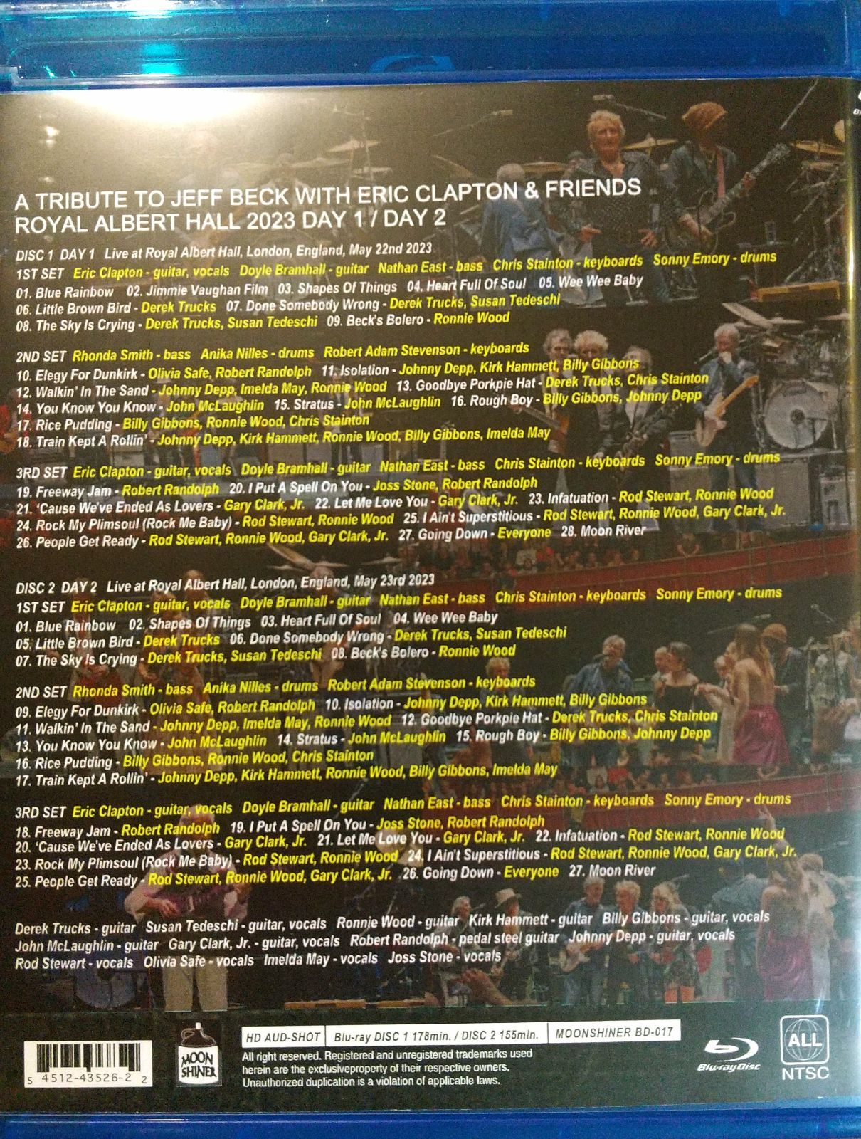 A TRIBUTE TO JEFF BECK WITH ERIC CLAPTON & FRIENDS ROYAL ALBERT HALL 2023 DAY 1 / DAY 2 2BDR