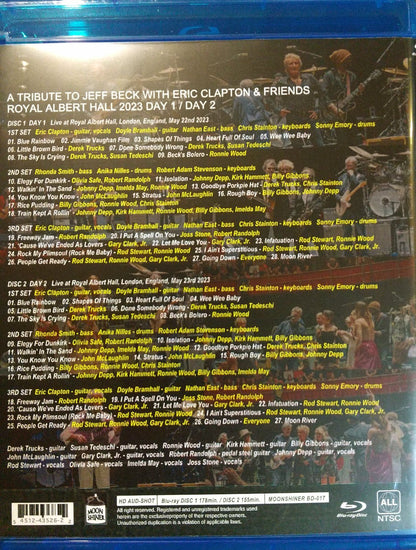 A TRIBUTE TO JEFF BECK WITH ERIC CLAPTON & FRIENDS ROYAL ALBERT HALL 2023 DAY 1 / DAY 2 2BDR