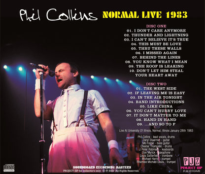 PHIL COLLINS / NORMAL LIVE 1983 SOUNDBOARD (2CDR)