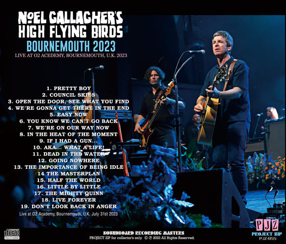 NOEL GALLAGHER'S HIGH FLYING BIRDS / BOURNEMOUTH 2023 (1CDR)