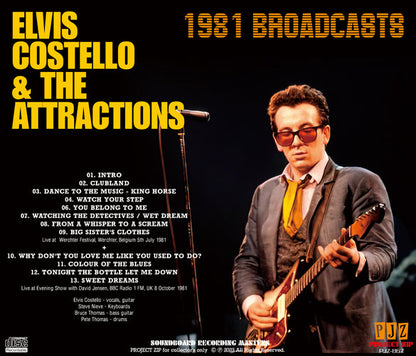 ELVIS COSTELLO AND THE ATTRACTIONS / 1981 BROADCASTS Soundboard (1CDR)