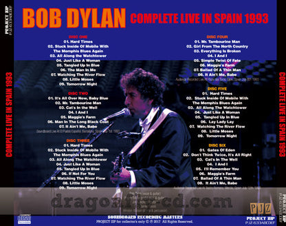 BOB DYLAN / COMPLETE LIVE IN SPAIN 1993 Soundboard (6CDR)
