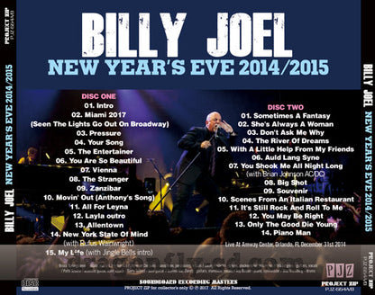 BILLY JOEL / NEW YEAR'S EVE 2014 TO 2015 Soundboard (2CDR)