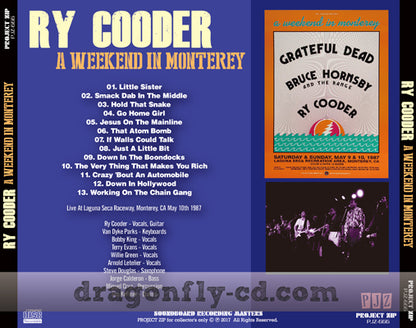 RY COODER / A WEEKEND IN MONTEREY (1CDR)
