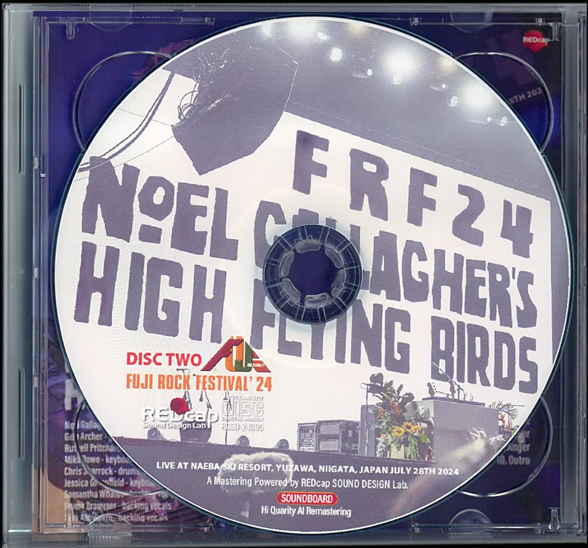 Noel Gallagher's High Flying Birds / FRF24 Fuji Rock '24  Soundboard (2CDR)