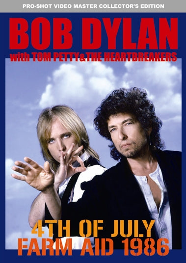 BOB DYLAN + TOM PETTY / 4TH OF JULY FARM AID 1986 PRO SHOT (2DVDR)