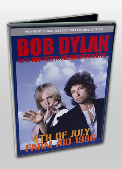 BOB DYLAN + TOM PETTY / 4TH OF JULY FARM AID 1986 PRO SHOT (2DVDR)