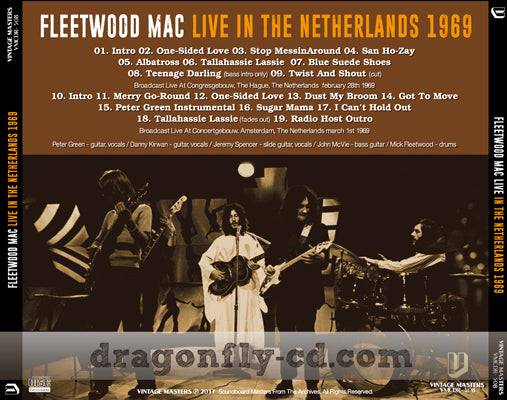 FLEETWOOD MAC / LIVE IN THE NETHERLANDS Soundboard (2CDR)
