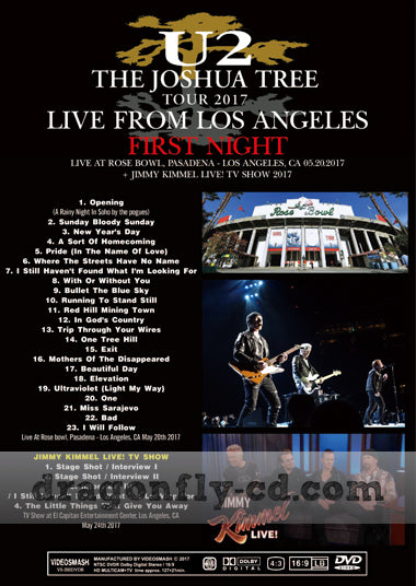 U2 / THE JOSHUA TREE TOUR 2017 LIVE FROM LOS ANGELES FIRST NIGHT (1DVDR)