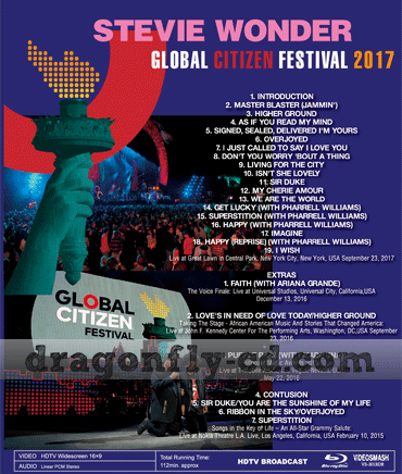 STEVIE WONDER / GLOBAL CITIZEN FESTIVAL 2017 PRO-SHOT (1BDR)