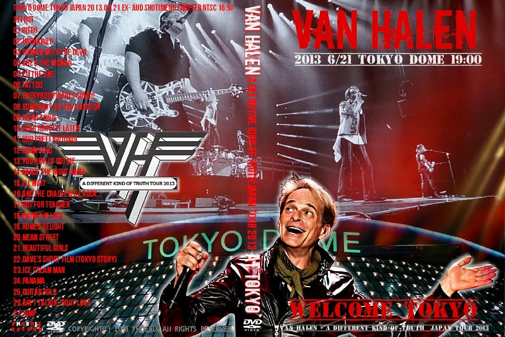 Van Halen / A Different Kind of Truth Japan Tour 2013 Tokyo Dome (1DVDR)