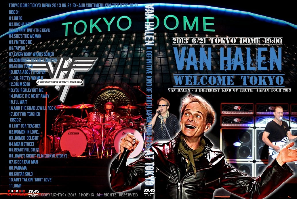 Van Halen / A Different Kind of Truth Japan Tour 2013 Tokyo Dome (2DVDR)