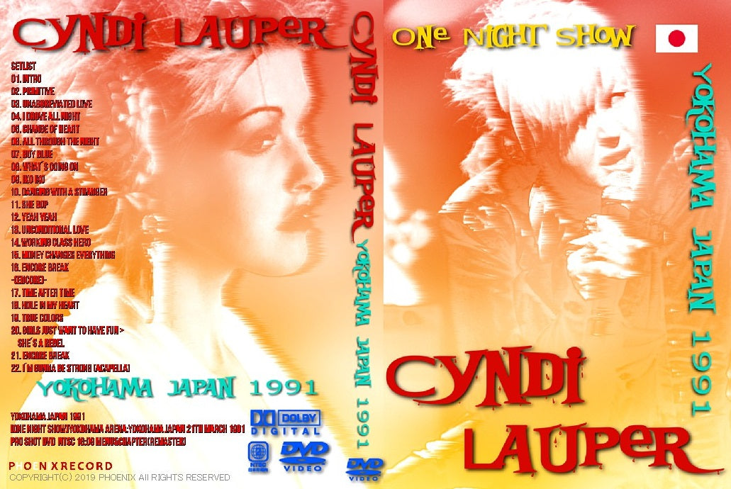 CYNDI LAUPER / in Yokohama Japan 1991 One Night Show Yokohama Arena (1DVDR)