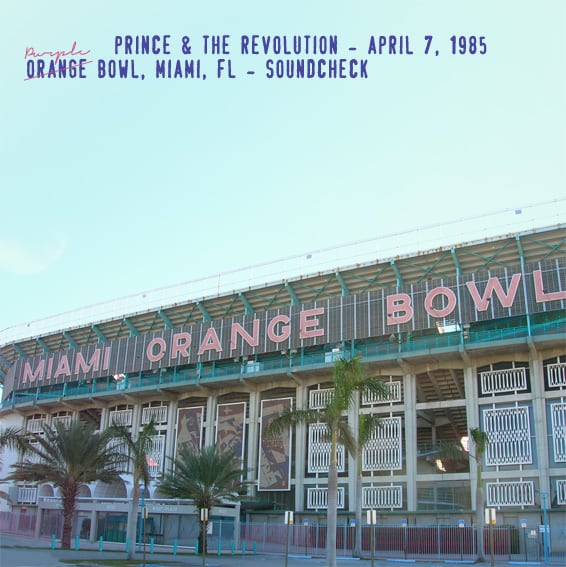 Prince and the Revolution / April 7, 1985 Purple Bowl, Miami, FL - Soundcheck (1CDR)
