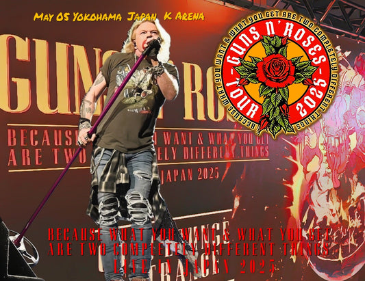 Guns N’ Roses / Because What You Want & What You Get Are Two Completely Different Things Japan Tour2025 (IEM+Aud Mix) (3CDR)