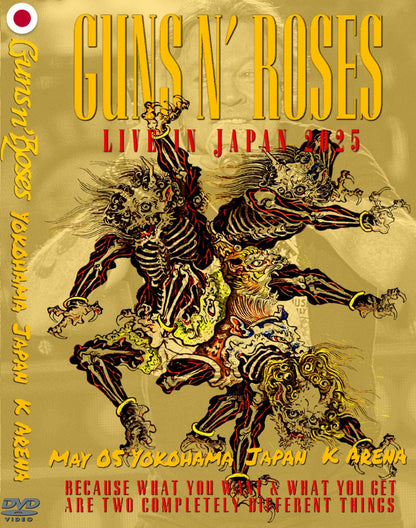 Guns N’ Roses / Because What You Want & What You Get Are Two Completely Different Things Japan Tour 2025 (2DVDR)