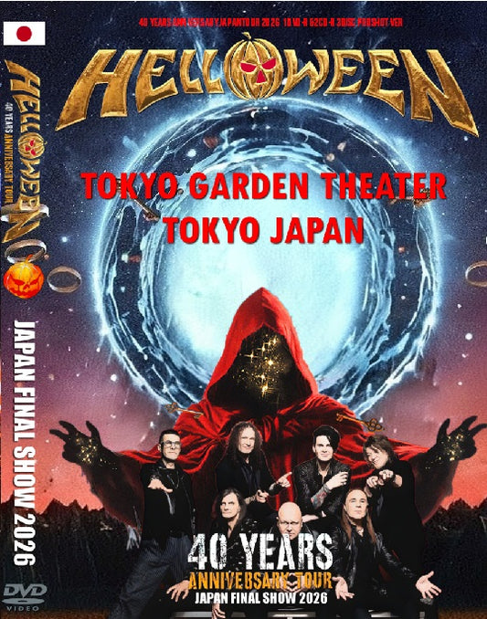 Helloween / 40 Years Anniversary Japan Tour 2026 Final (1DVDR+2CDR)