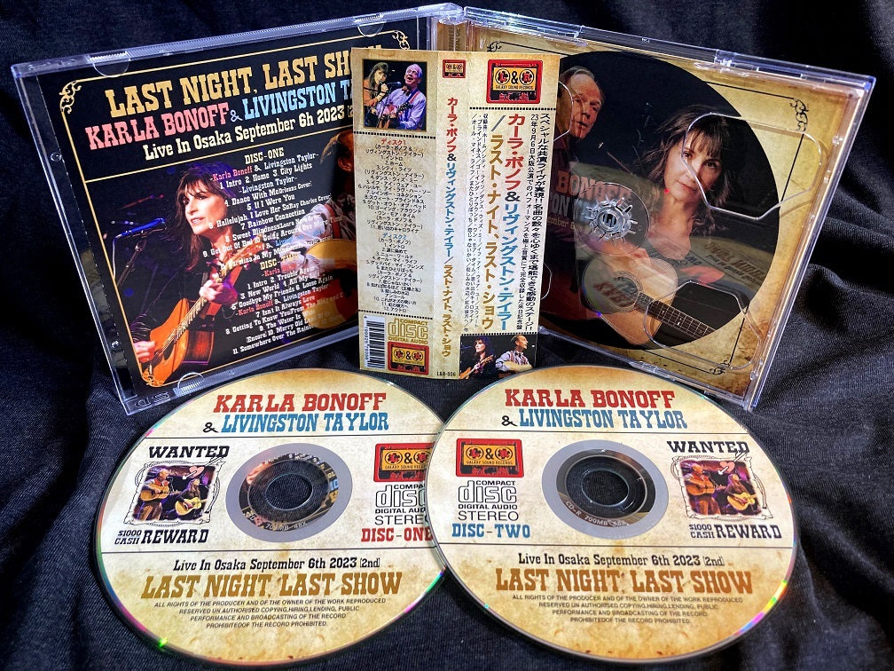 Karla Bonoff & Livingston Taylor / Last night, Last Show Live In Osaka 2023 (2CDR)