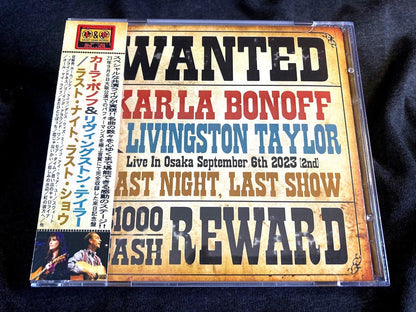 Karla Bonoff & Livingston Taylor / Last night, Last Show Live In Osaka 2023 (2CDR)