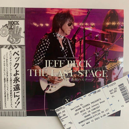 JEFF BECK / THE LAST STAGE (2CD) EMPRESS VALLEY SUPREME DISK with a miniature replica of the ticket