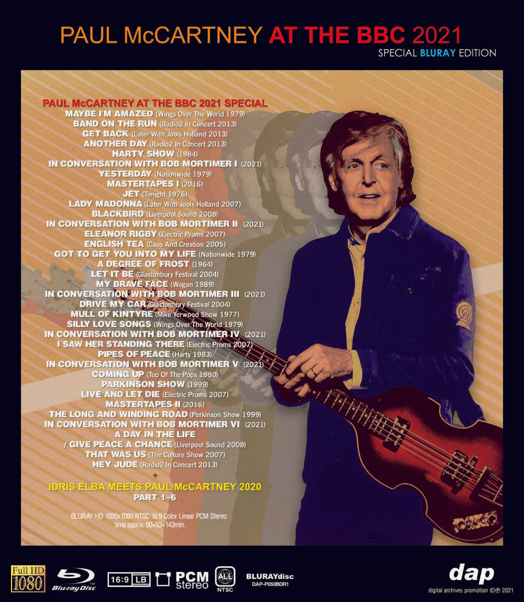 PAUL McCARTNEY / AT THE BBC 2021 SPECIAL + IDRIS ELBA MEETS PAUL McCARTNEY 2020 (1BDR)