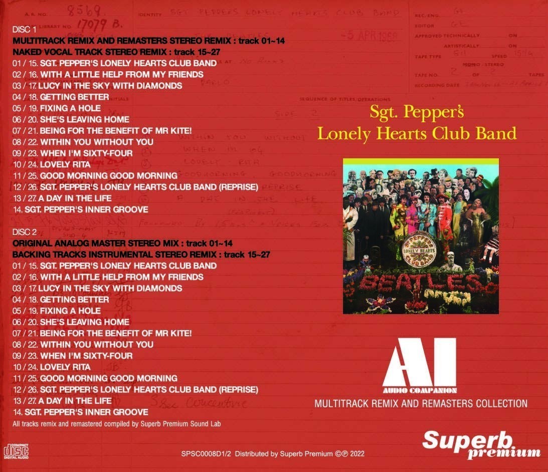 THE BEATLES / AI AUDIO COMPANION 4 Titles Set (8CD) HELP! RUBBER SOUL REVOLVER etc.
