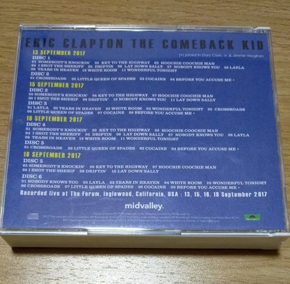 Eric Clapton / The Comeback Kid 2017 (9CD) 77 Tracks Mid Valley