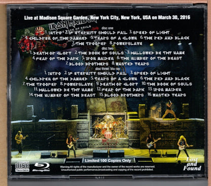IRON MAIDEN / DEATH OR GLORY IN NEW YORK (2CDR+1BDR) Madison Square Garden 2016