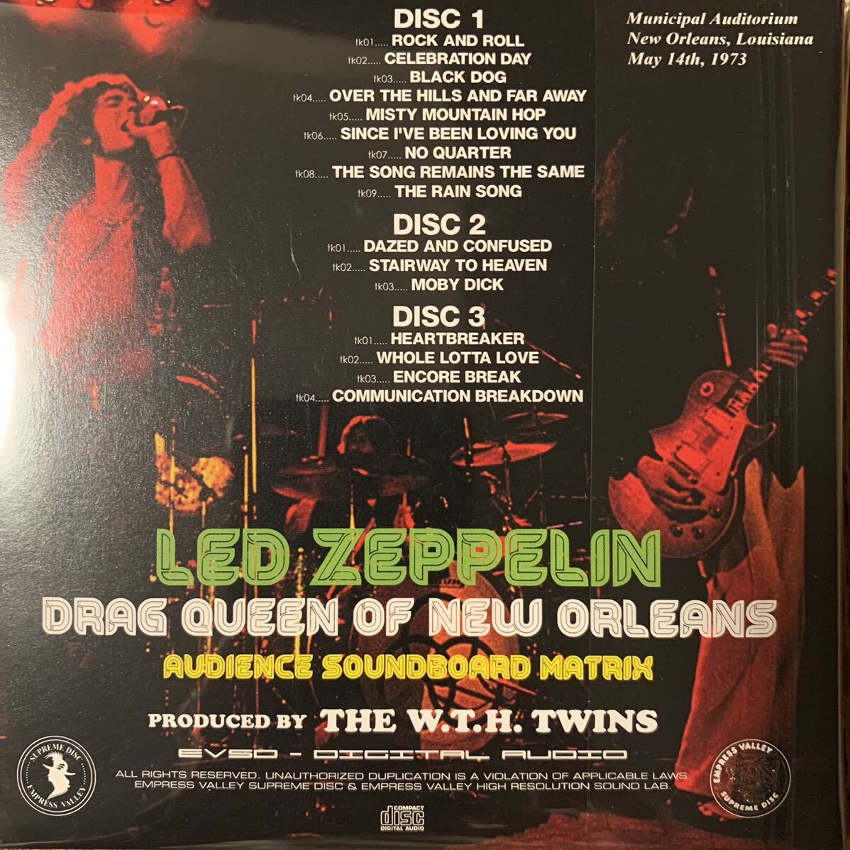 LED ZEPPELIN / DRUG QUEEN OF NEW ORLEANS (3CD) SBD×AUD MATRIX