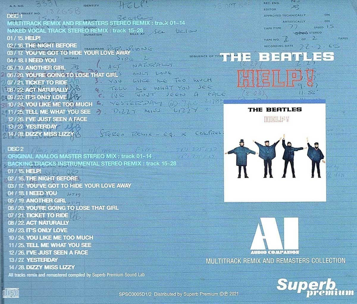THE BEATLES / AI AUDIO COMPANION 4 Titles Set (8CD) HELP! RUBBER SOUL REVOLVER etc.