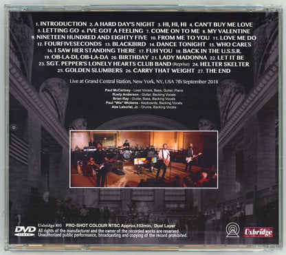 Paul McCartney / EN VIVO DESDE NUEVA YORK (1 DVDR)