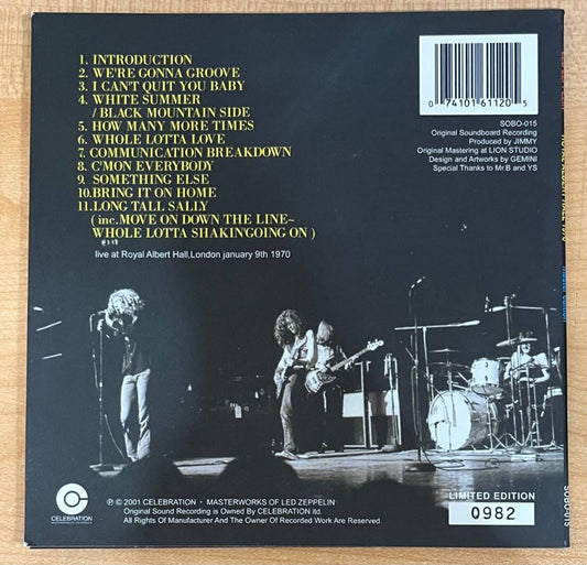 LED ZEPPELIN / ROYAL ALBERT HALL 1970 (1CD)