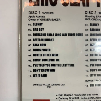 ERIC CLAPTON / FIRST SOLO APPLE ACETATE B cover (2CD)