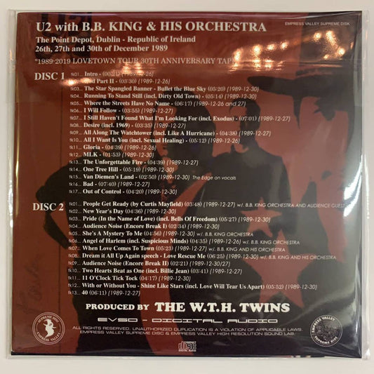 U2 with BB KING / LOVETOWN TOUR 30TH ANNIVERSARY TAPE (2CD)