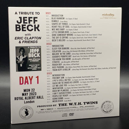 ERIC CLAPTON / JEFF BECK TRIBUTE CONCERT (6CD+ 2DVD) Empress Valley Box set