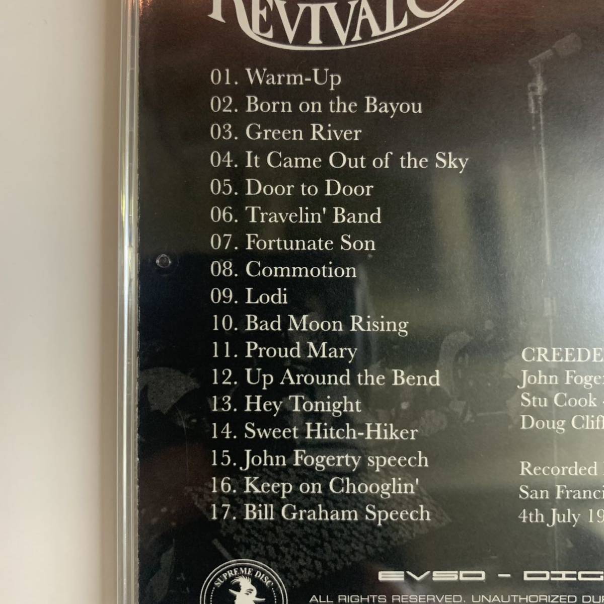 CCR CREEDENCE CLEARWATER REVIVAL / FILLMORE WEST AT LAST (1CD)