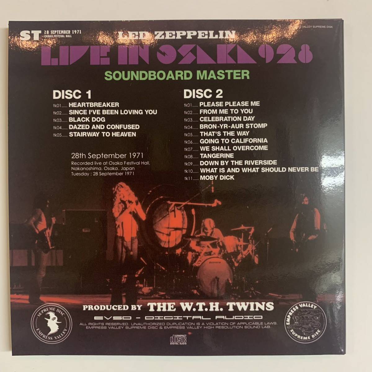 Led Zeppelin Please Please Me LIVE IN OSAKA 928 6CD BOX SET Empress Valley