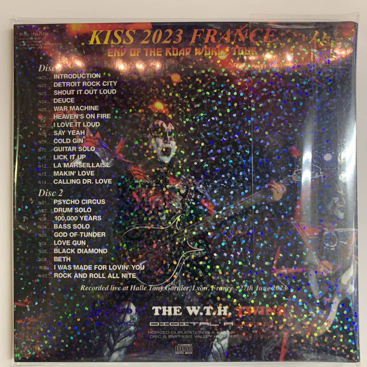 KISS / 2023 FRANCE Live At Halle Tony Garnier, Lyon, 27th June 2023 Empress Valley (2CD)
