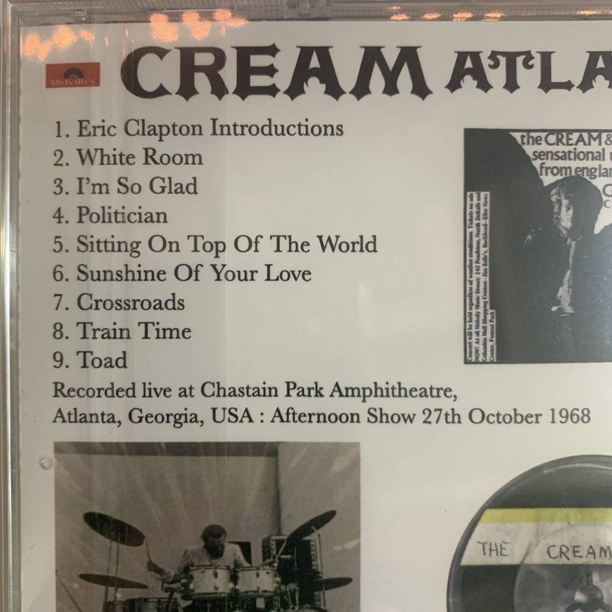 CREAM / ATLANTA OF FIRE (1CD)
