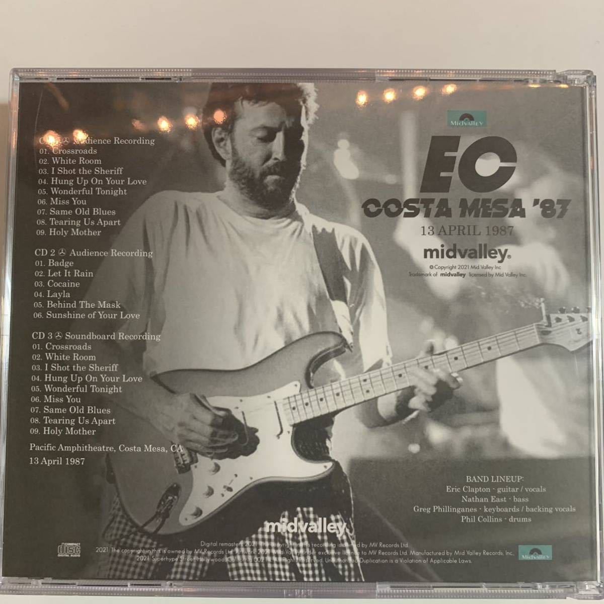 Eric Clapton Costa Mesa '87 Silver Pressed 2CD + Bonus 1CD