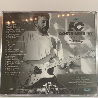 Eric Clapton Costa Mesa '87 Silver Pressed 2CD + Bonus 1CD