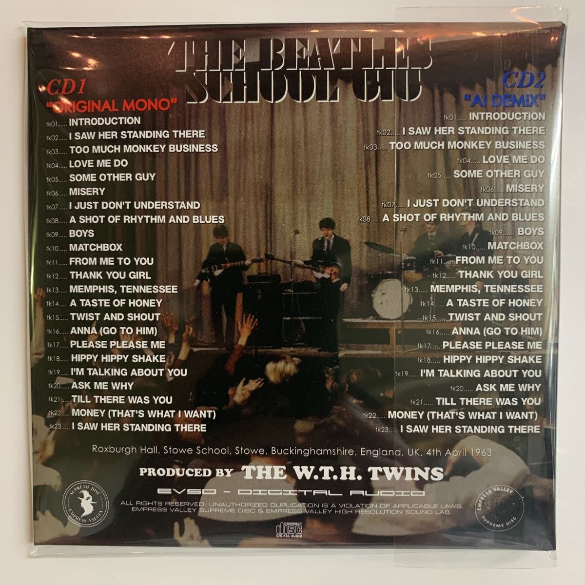 THE BEATLES / SCHOOL GIG (2CD) Empress Valley