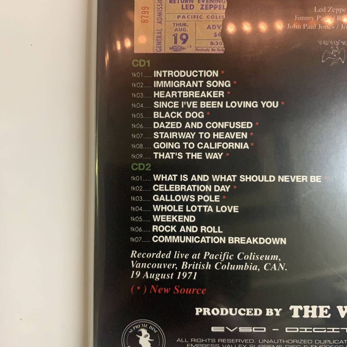 LED ZEPPELIN / WILD WEST SIDE Complete! 1971 (4CD) Empress Valley