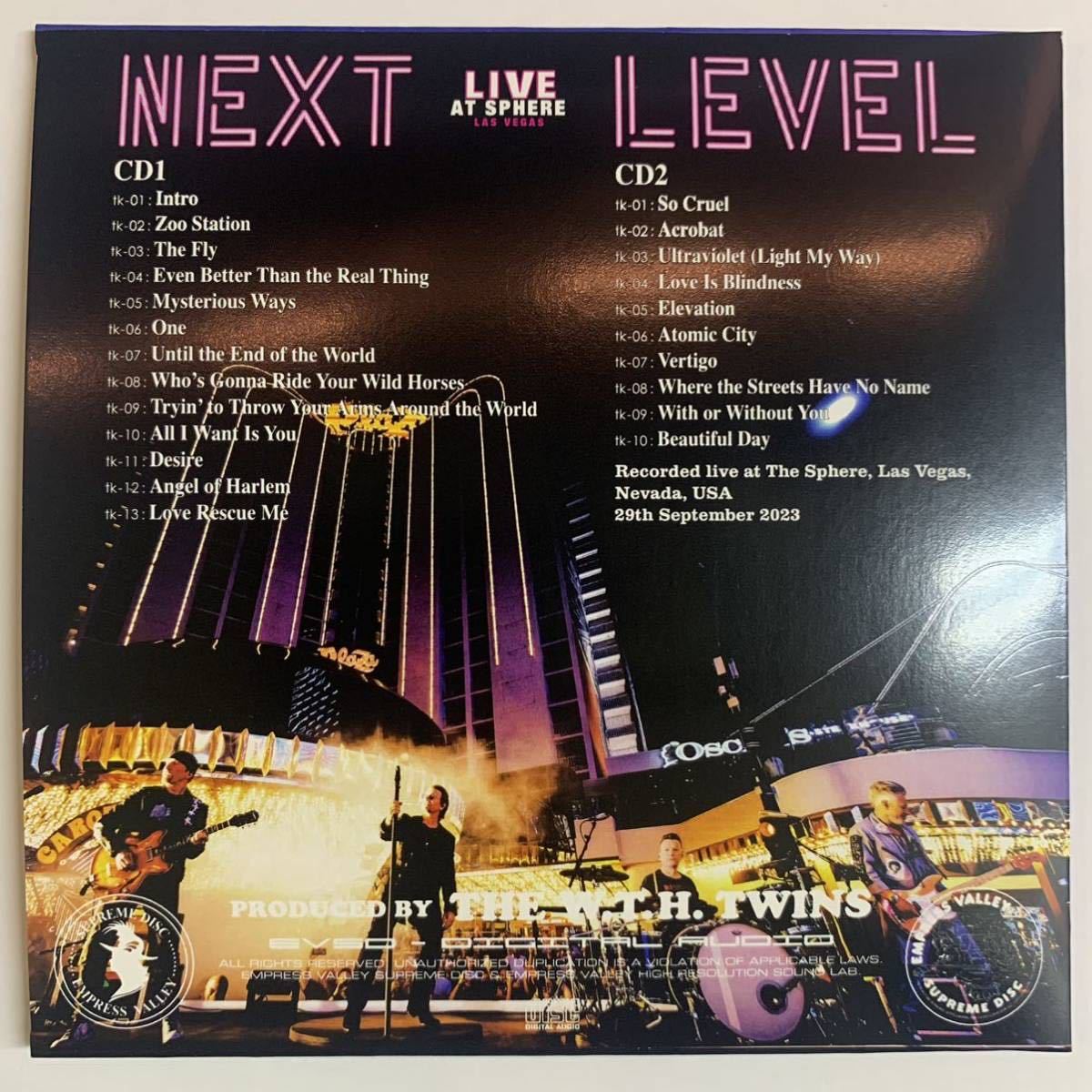 U2 / NEXT LEVEL Promo specifications with Sticker (2CD)