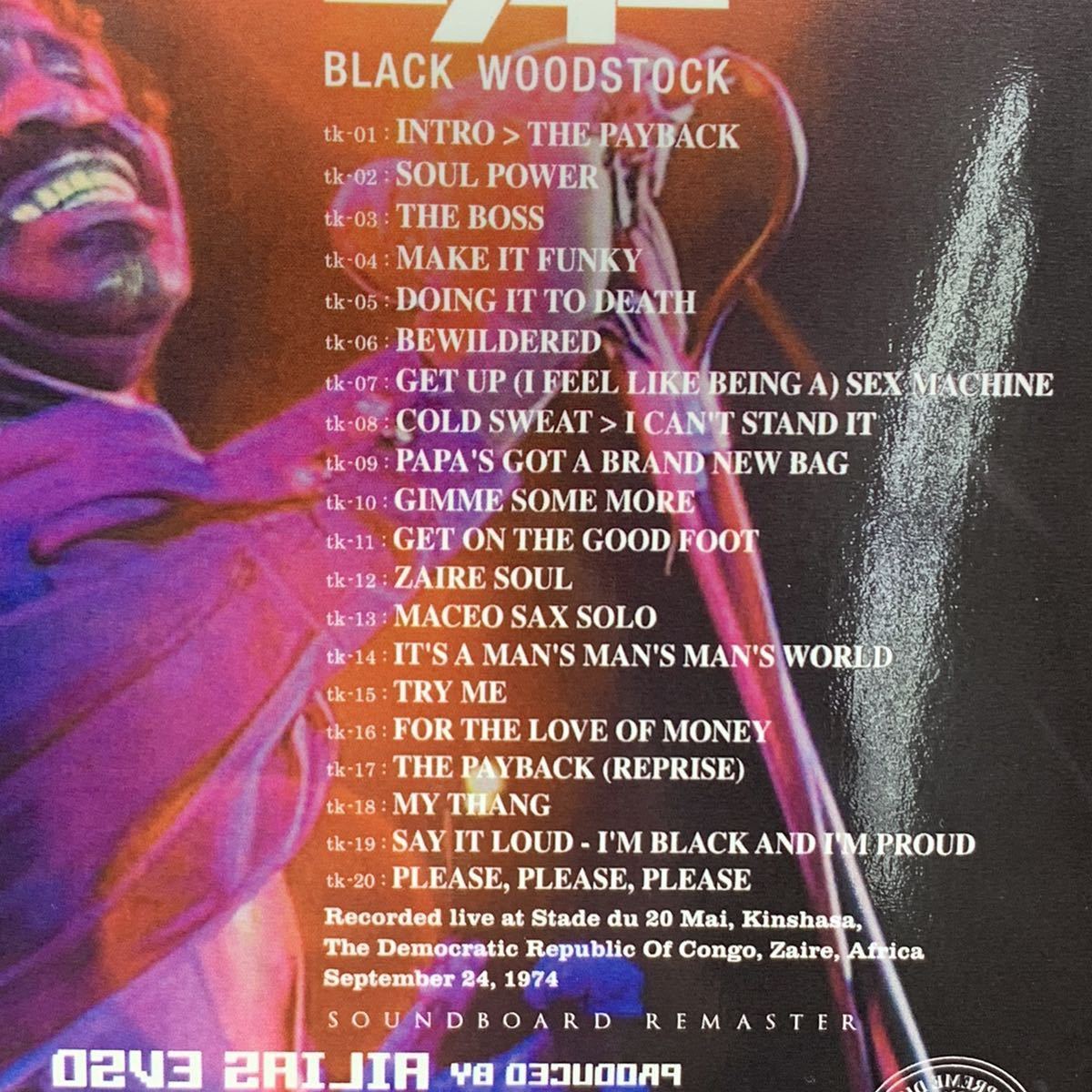 JAMES BROWN / BLACK WOODSTOCK (1CD+BONUS CDR)