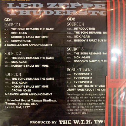 LED ZEPPELIN /  THUNDER STORM TAMPA STADIUM 1977 promo version (2CD)
